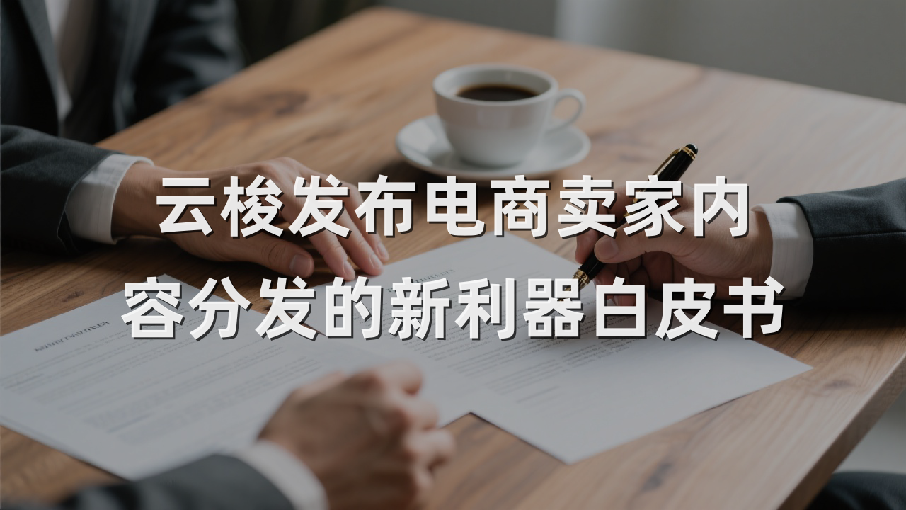 云梭发布电商卖家内容分发的新利器白皮书