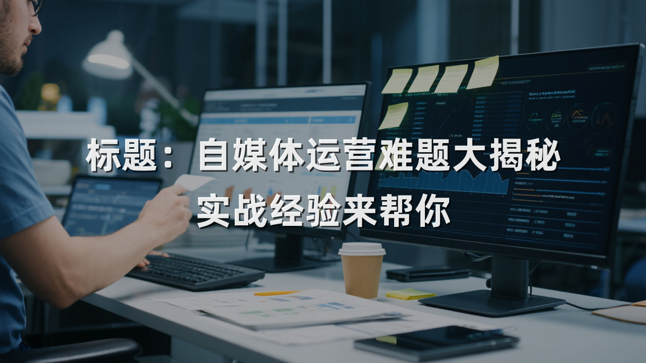 对话自媒体运营难题大揭秘，实战经验来帮你