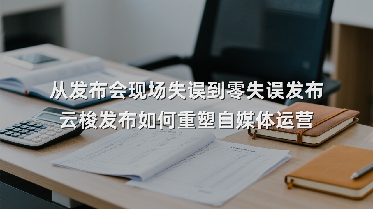 从发布会现场失误到零失误发布 云梭发布如何重塑自媒体运营