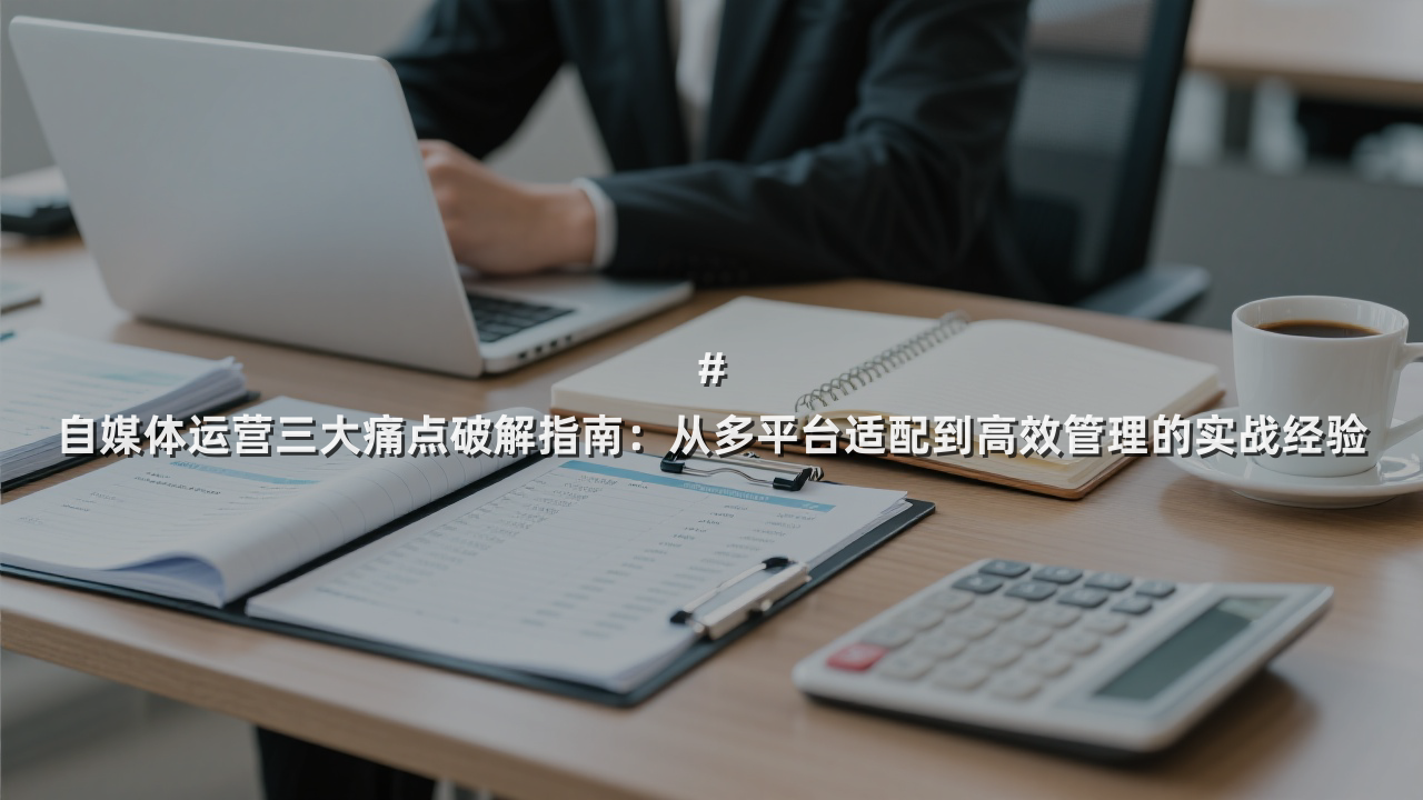 # 自媒体运营三大痛点破解指南：从多平台适配到高效管理的实战经验