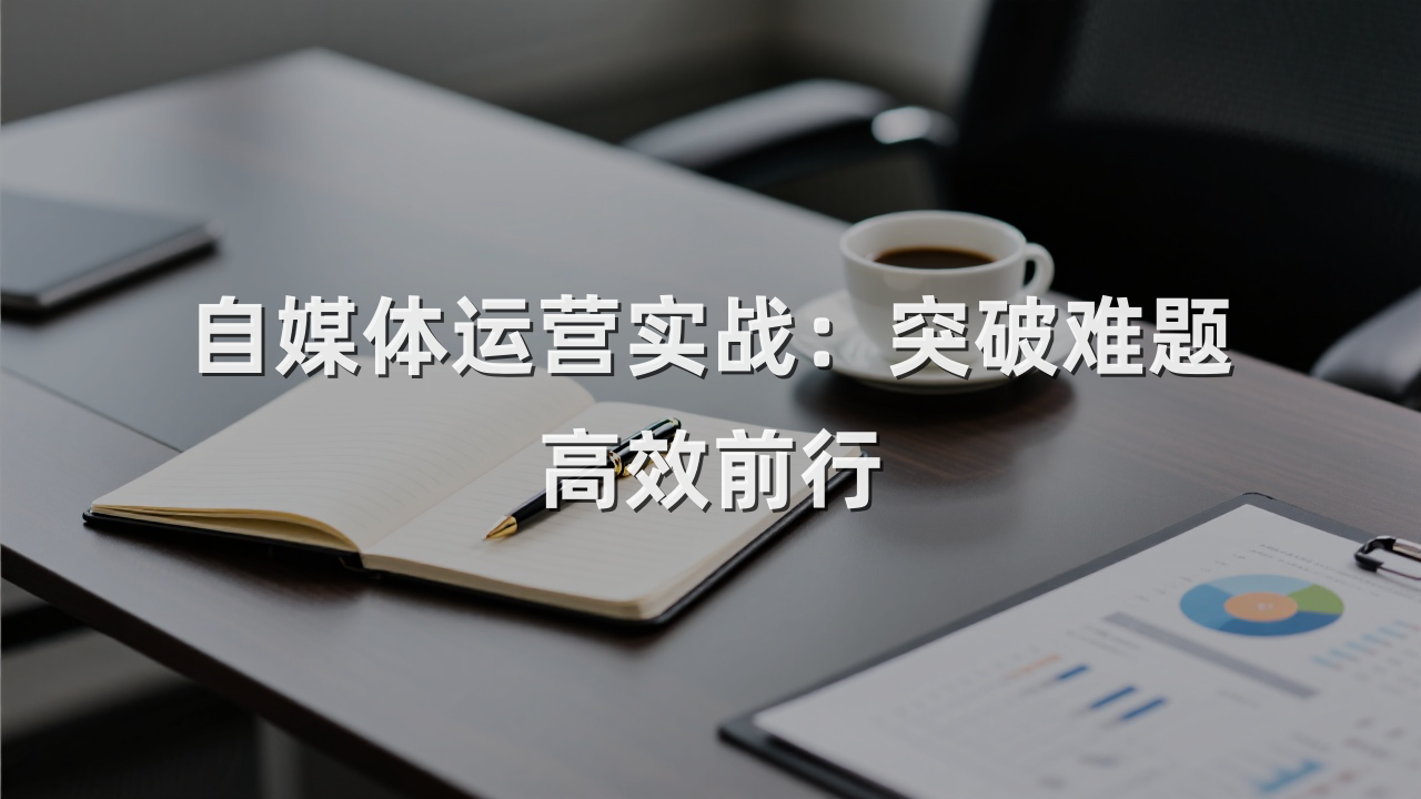 自媒体运营实战：突破难题，高效前行