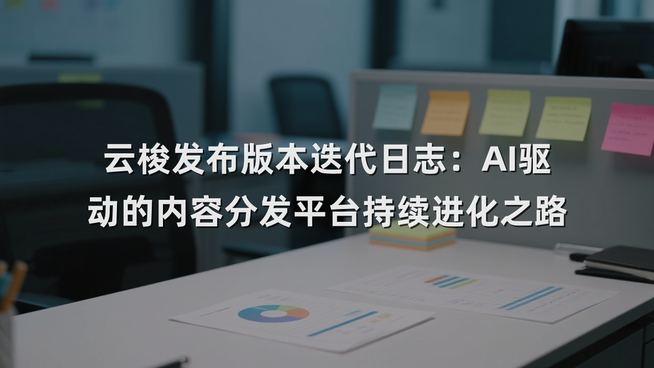 云梭发布版本迭代日志：AI驱动的内容分发平台持续进化之路