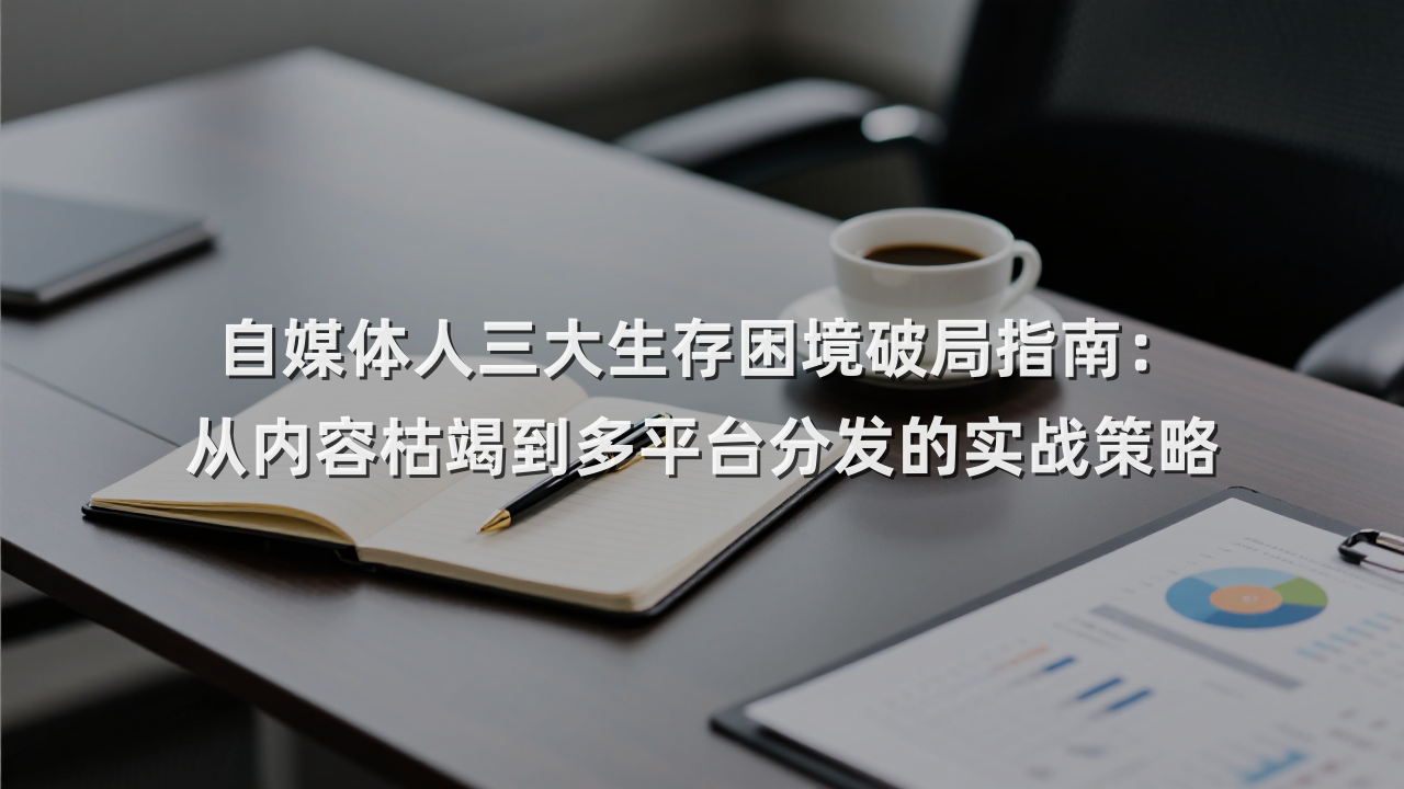 自媒体人三大生存困境破局指南：从内容枯竭到多平台分发的实战策略