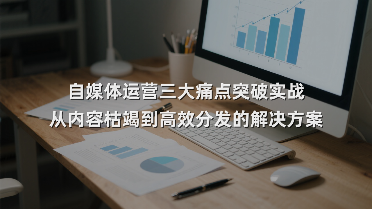 自媒体运营三大痛点突破实战 从内容枯竭到高效分发的解决方案