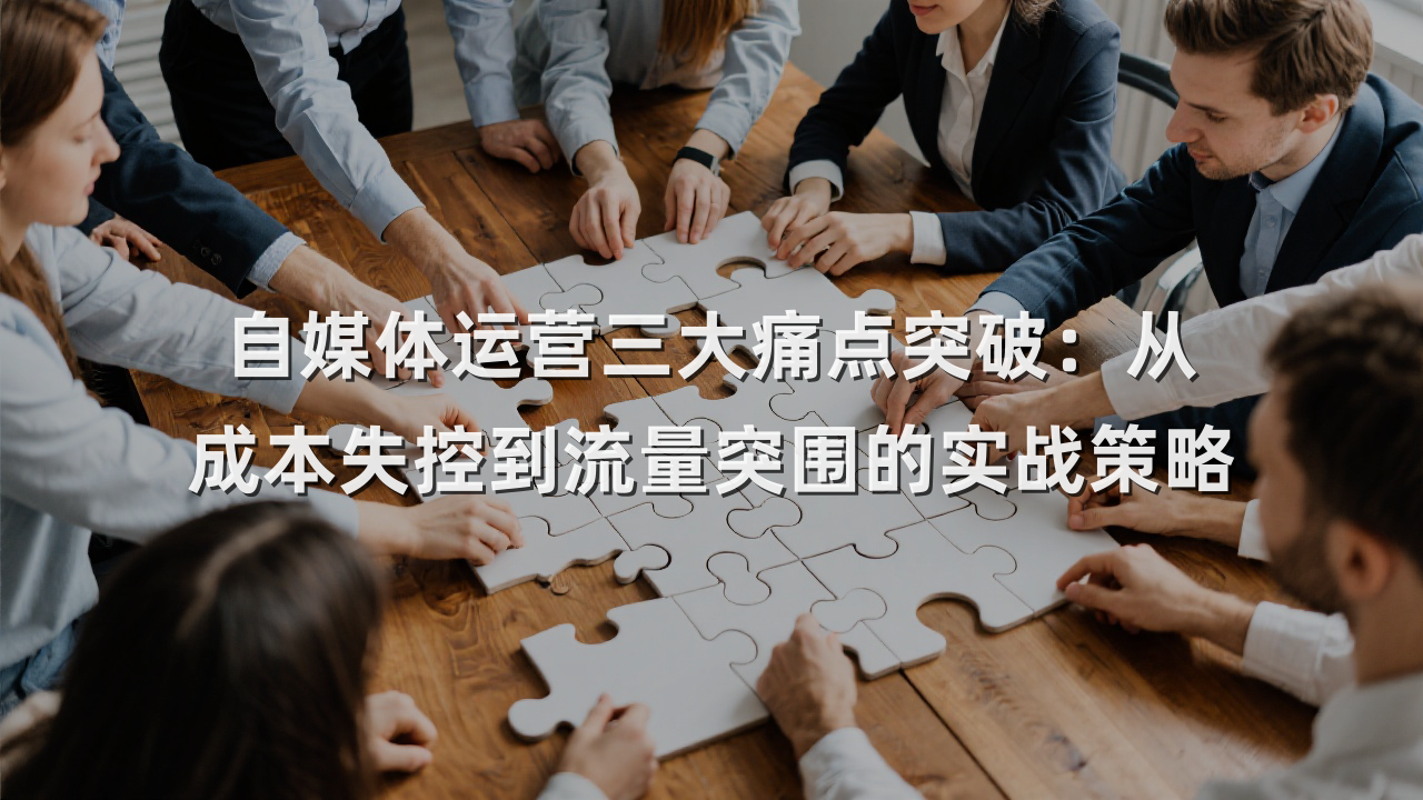 自媒体运营三大痛点突破：从成本失控到流量突围的实战策略