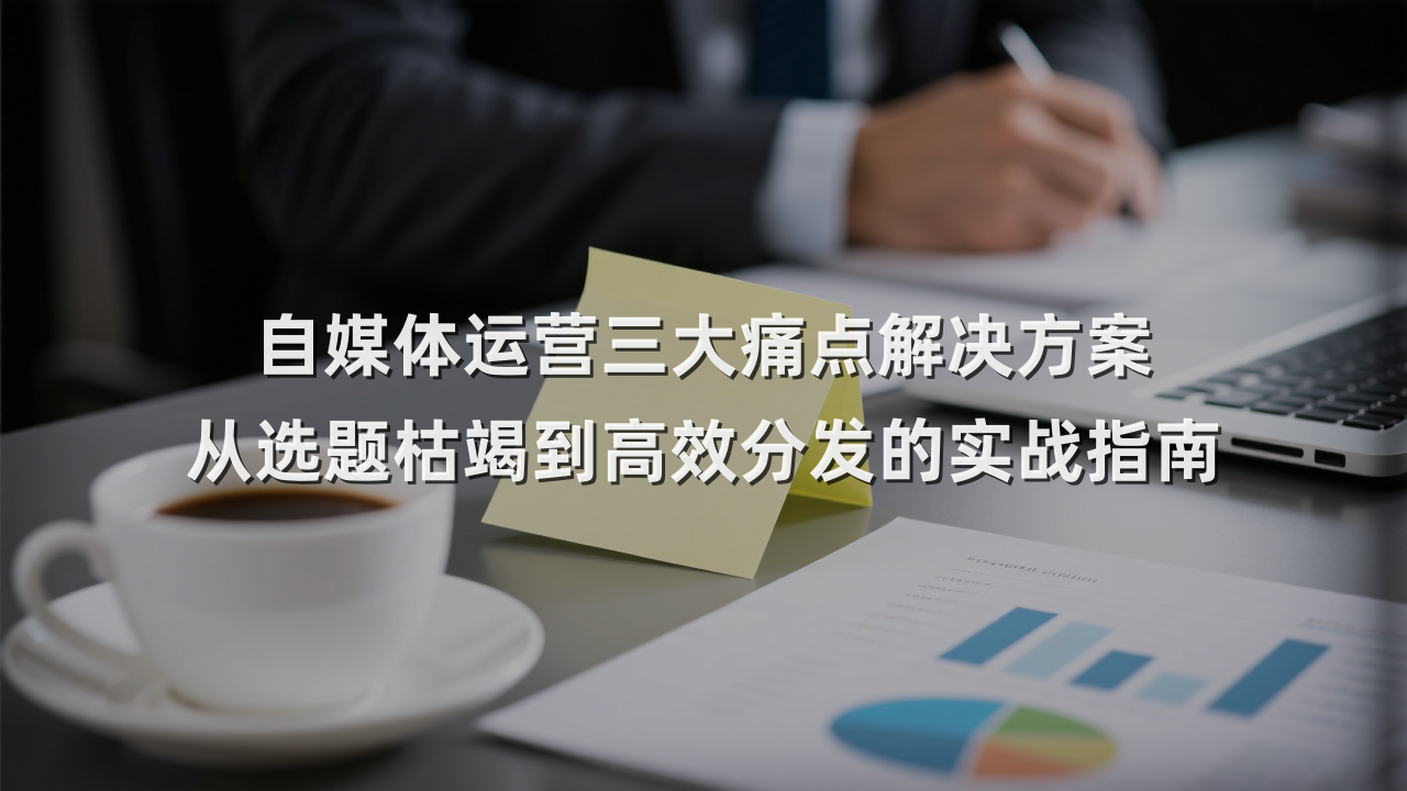自媒体运营三大痛点解决方案 从选题枯竭到高效分发的实战指南
