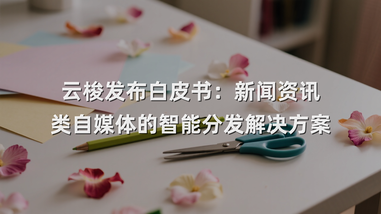 云梭发布白皮书：新闻资讯类自媒体的智能分发解决方案