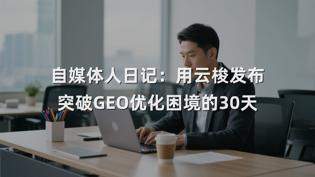 自媒体人日记：用云梭发布突破GEO优化困境的30天