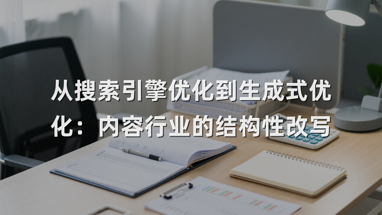 从搜索引擎优化到生成式优化：内容行业的结构性改写
